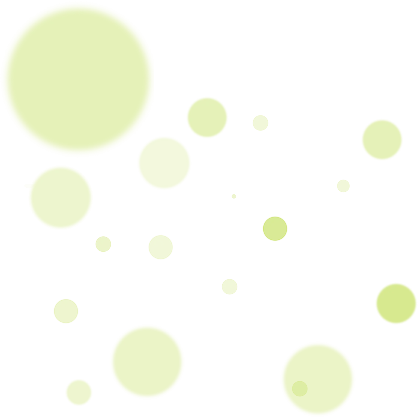 Abstract Green Bubbles Background