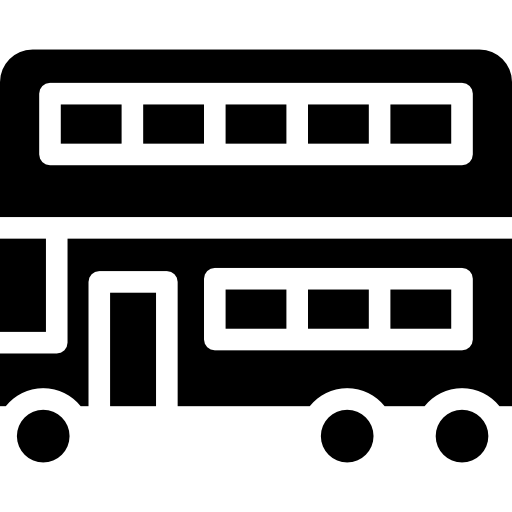 Double-Decker Bus Symbol Illustration