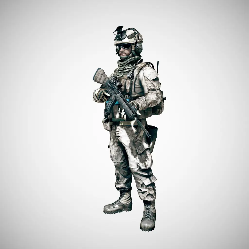 Modern Soldier with Gear