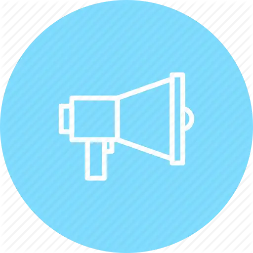 Megaphone Icon for Announcements
