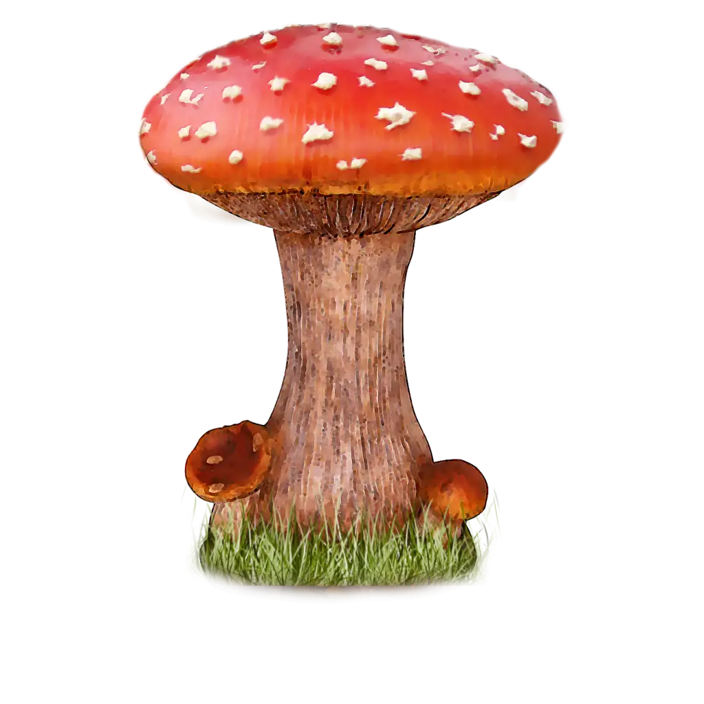 Red Mushroom with White Specks