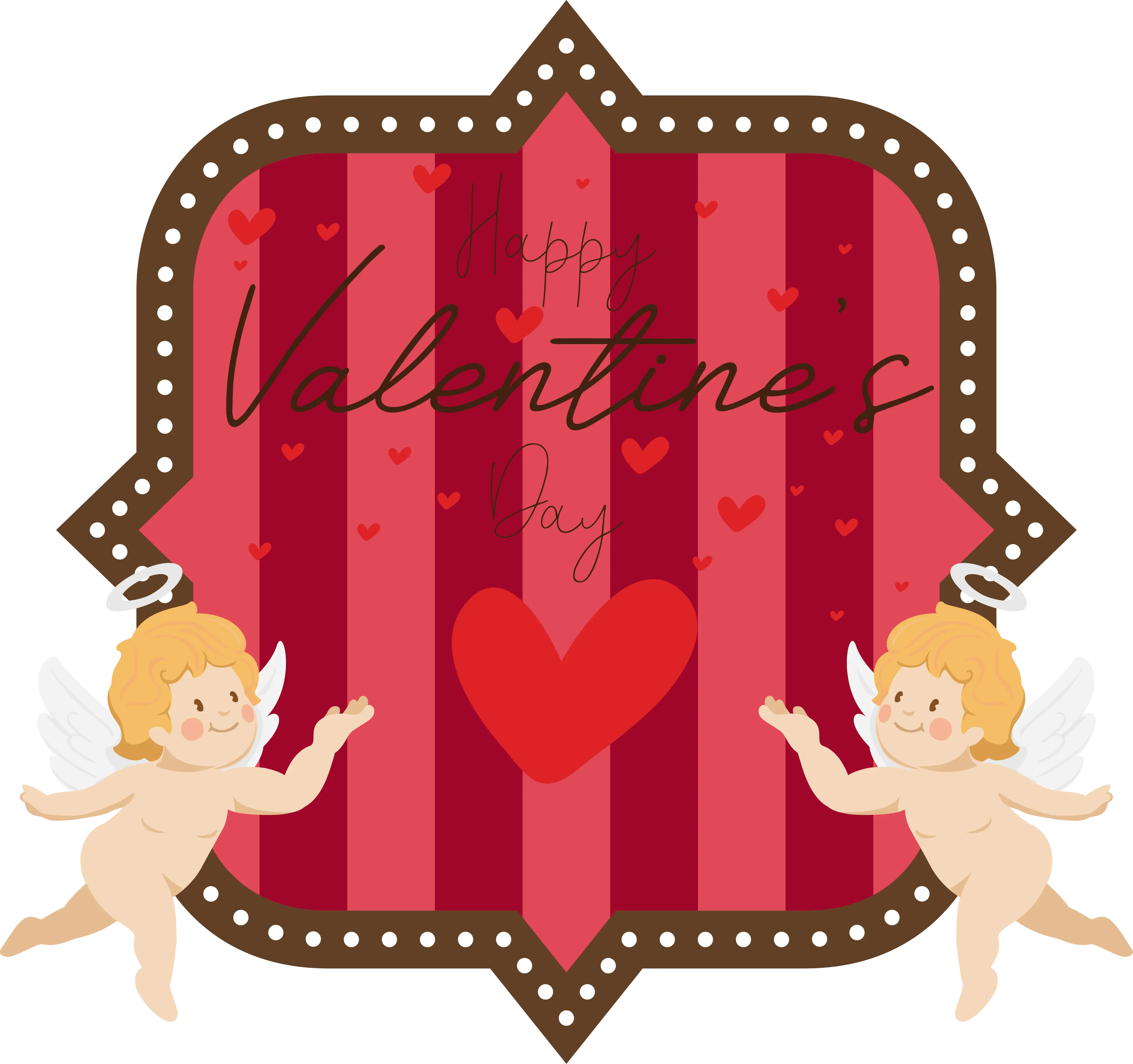 Valentine&#039;s Day Romantic Frame Design