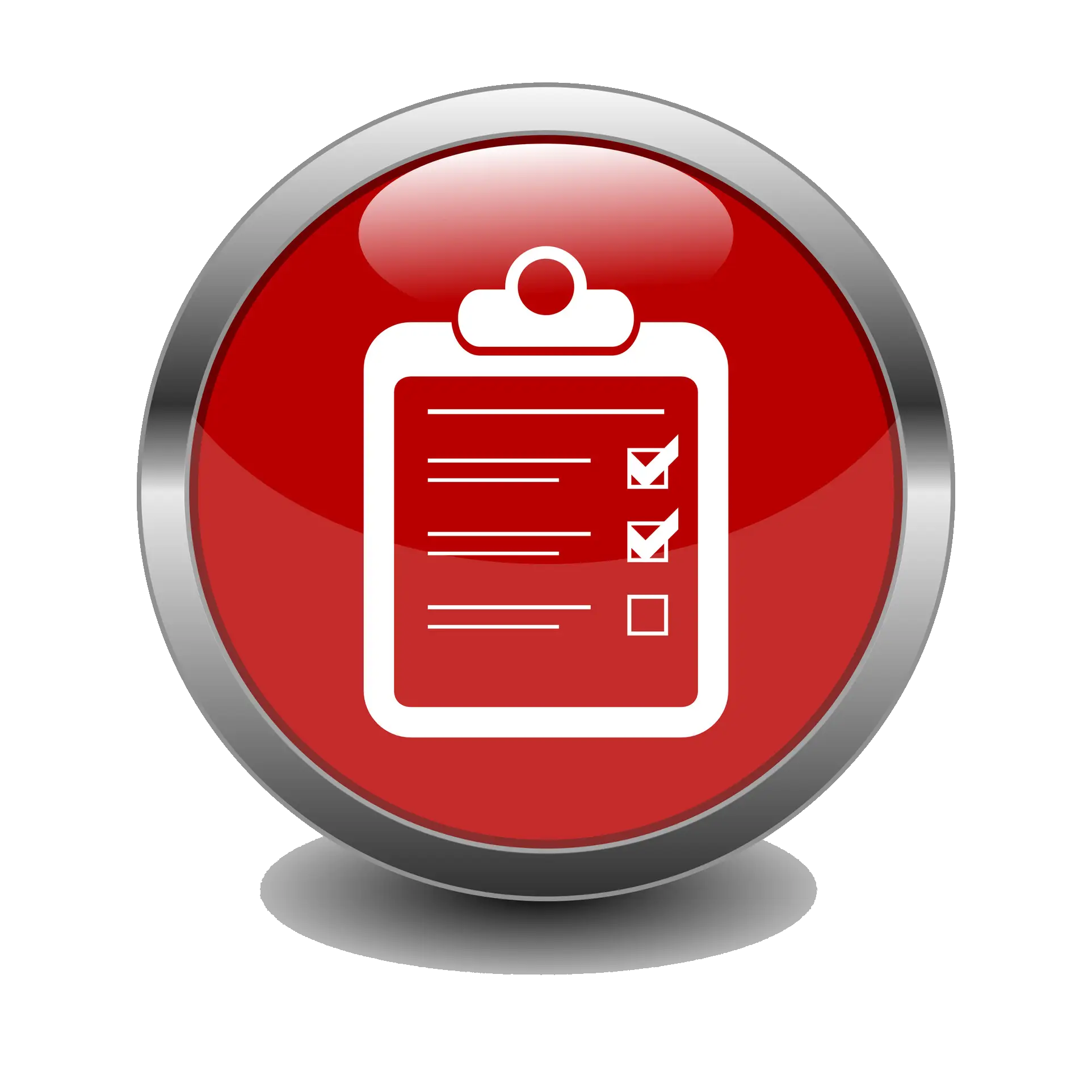 Red Checklist Icon