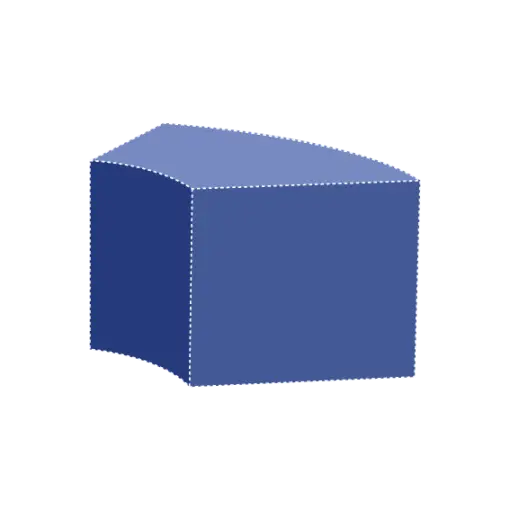 Abstract Blue 3D Geometric Shape
