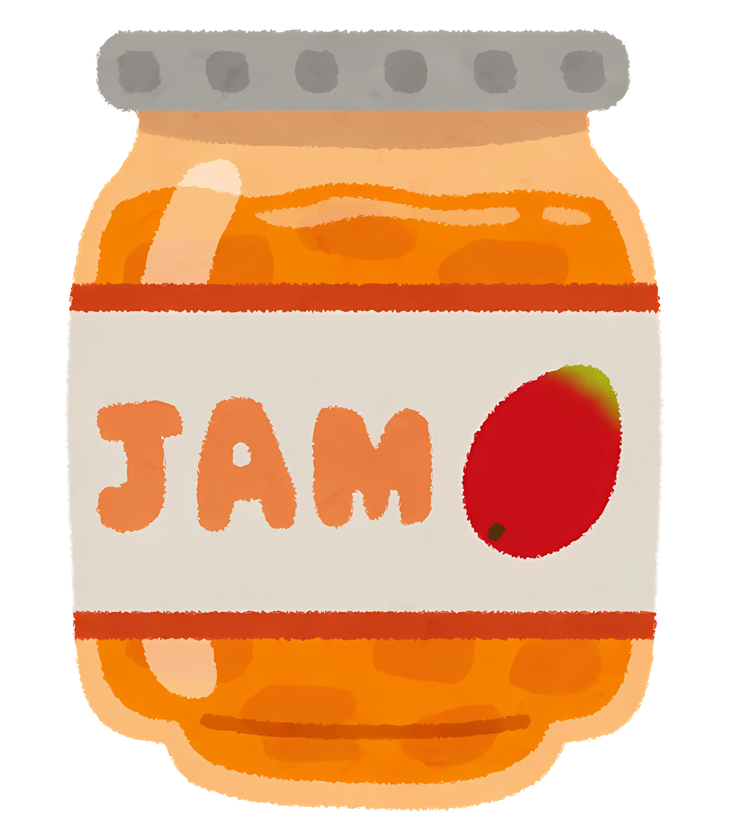 Orange Jam Jar Illustration
