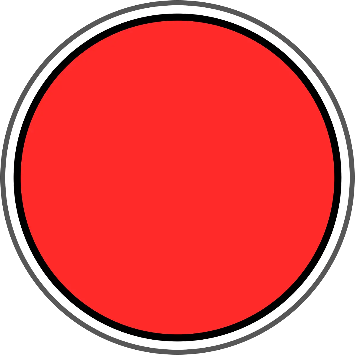 Solid Red Circle Emblem