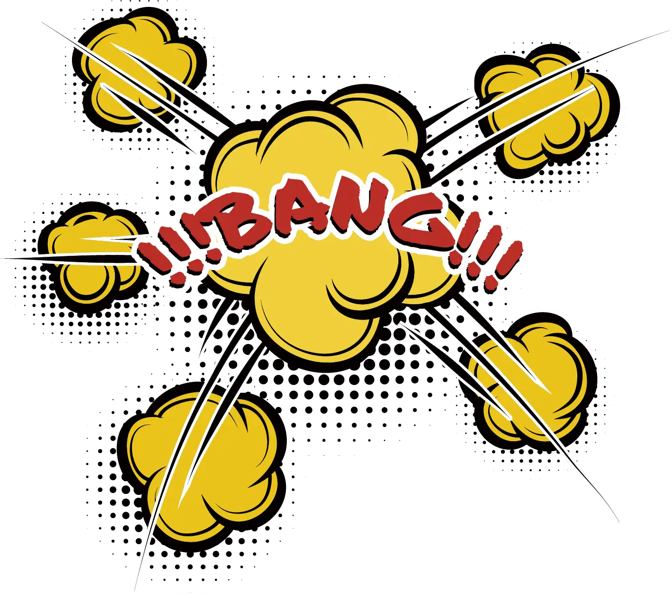 Comic Style Bang Explosion