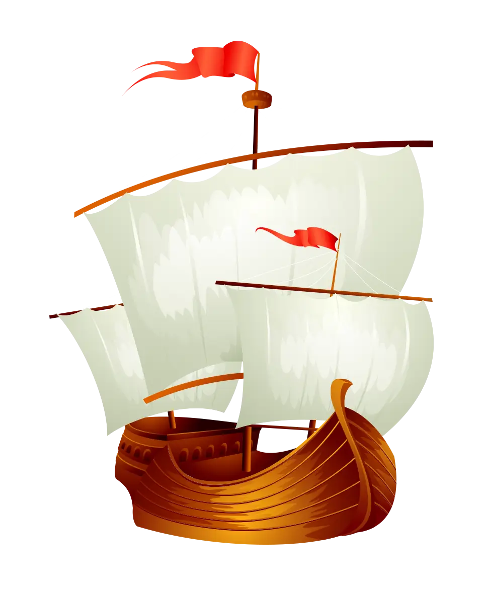 Classic Sailing Ship Illustration