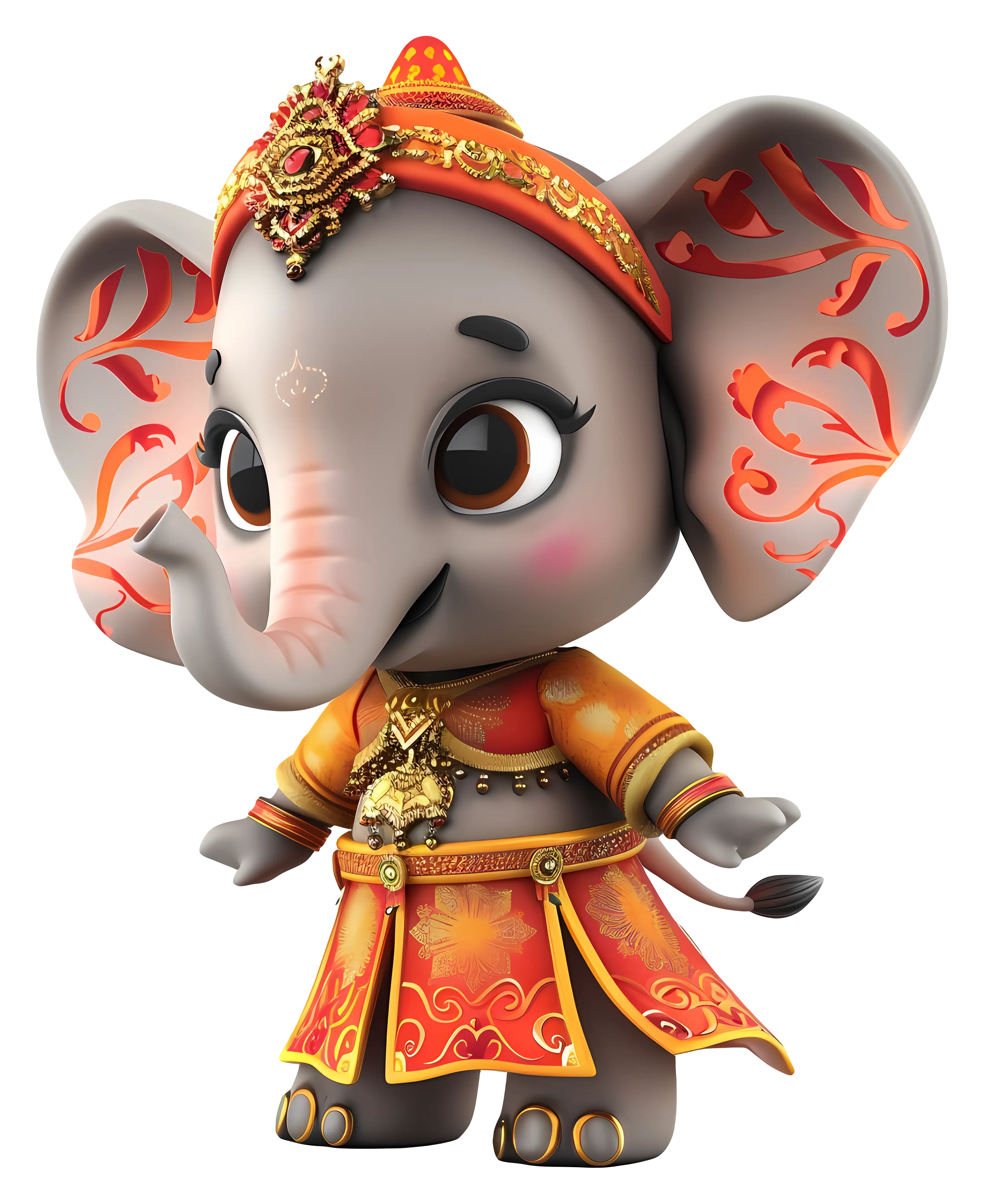 Elephant in Traditional Costume