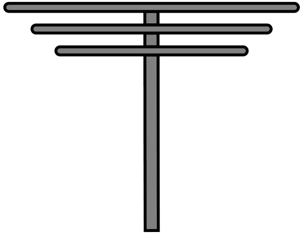 Black Telephone Pole Illustration
