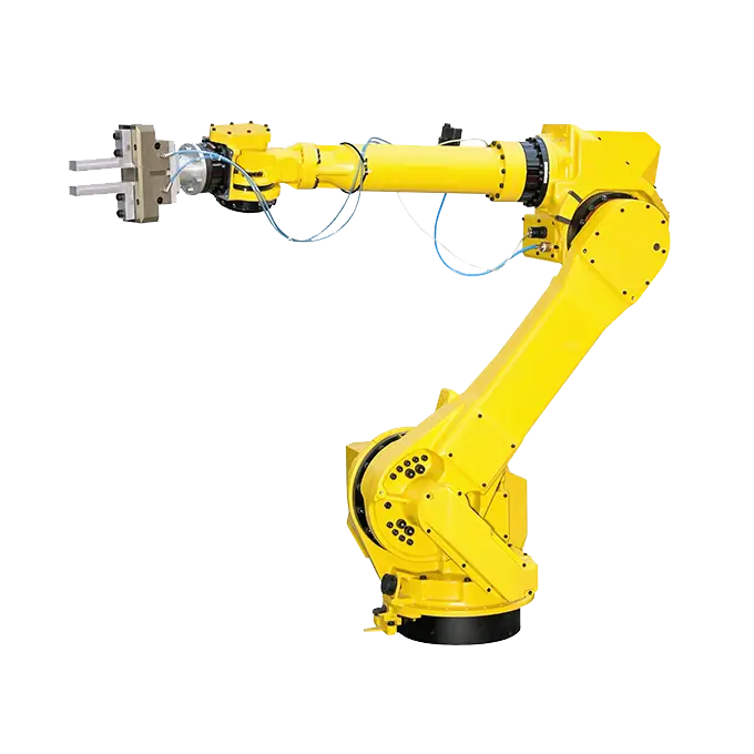 Yellow Industrial Robotic Arm