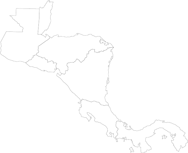 Central America Map Outline