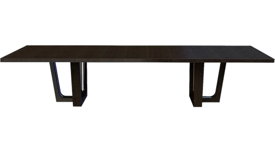 Modern Black Wooden Bench
