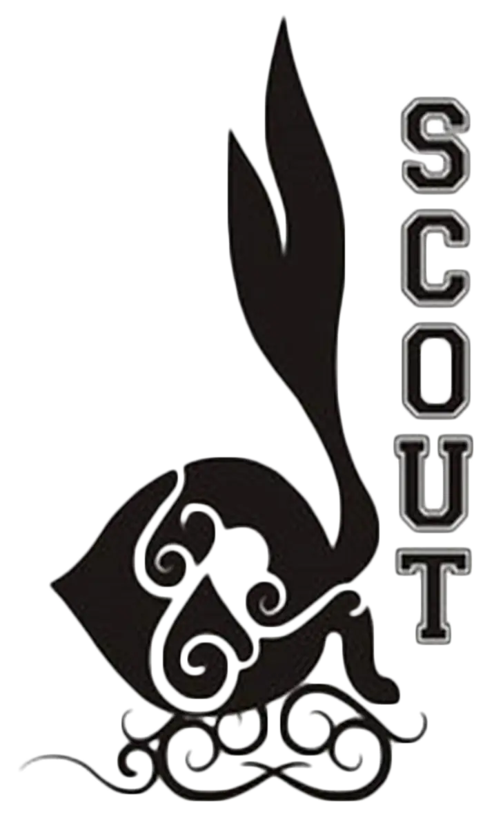 Scout Emblem Design in Black