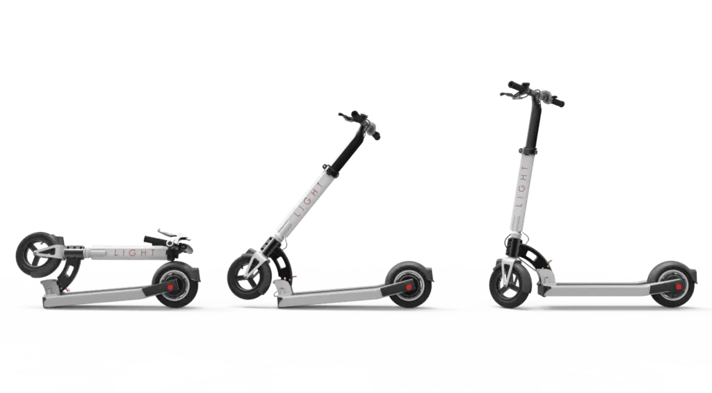 Foldable Electric Scooter in Three Positions