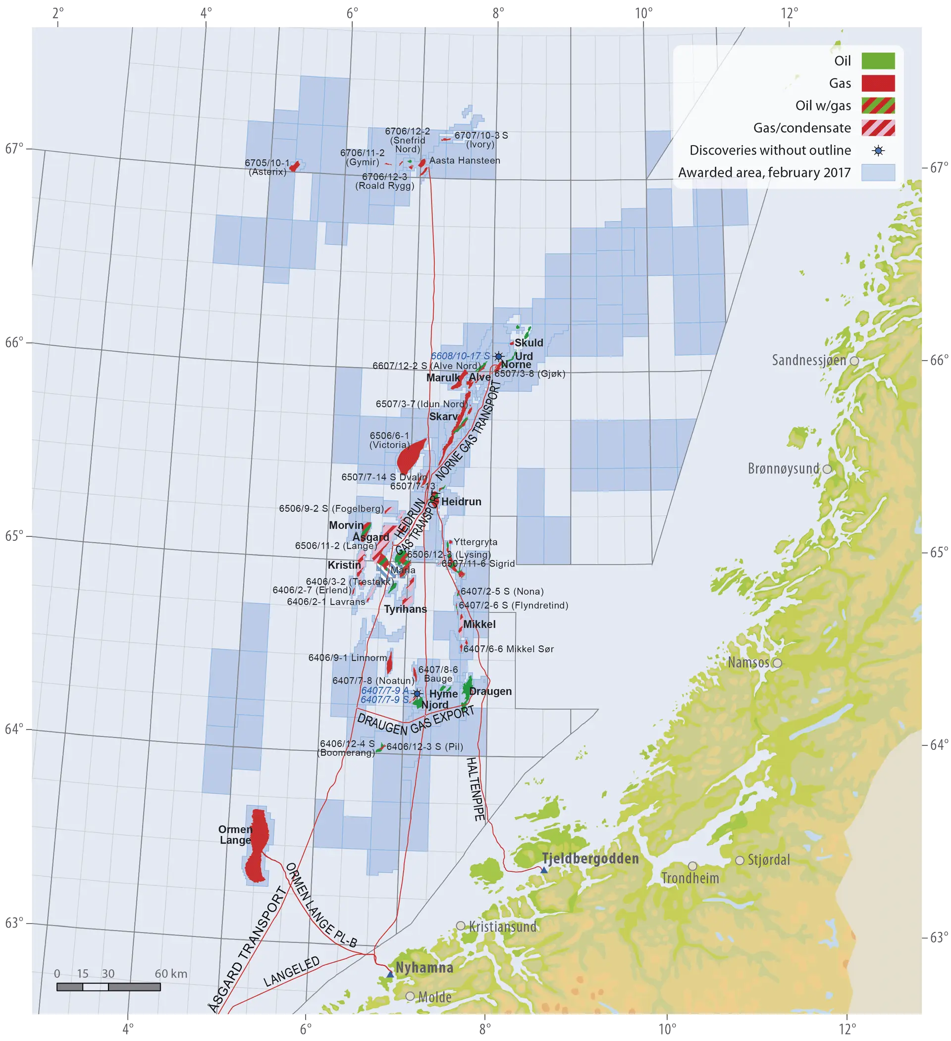 Oil and Gas Exploration Map