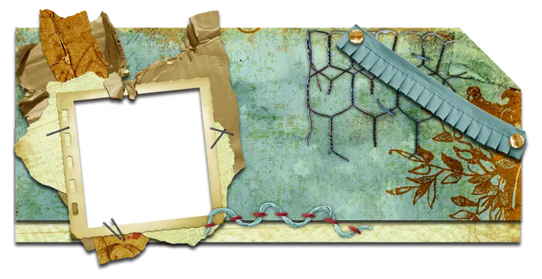 Decorative Scrapbook Frame Illustration