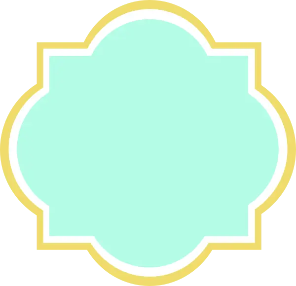 Pastel Green Decorative Frame Outline