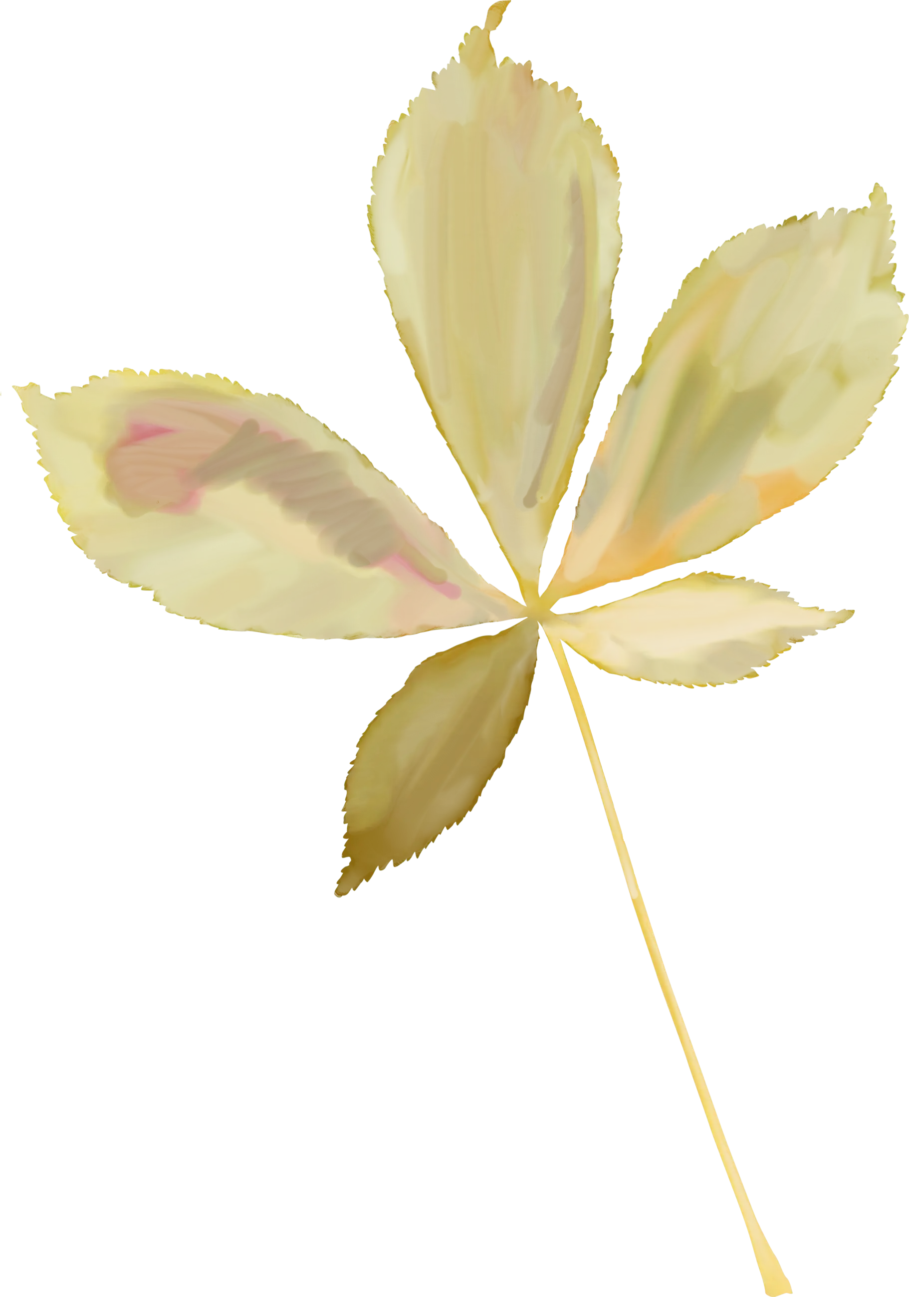 Yellow Dried Leaf Design