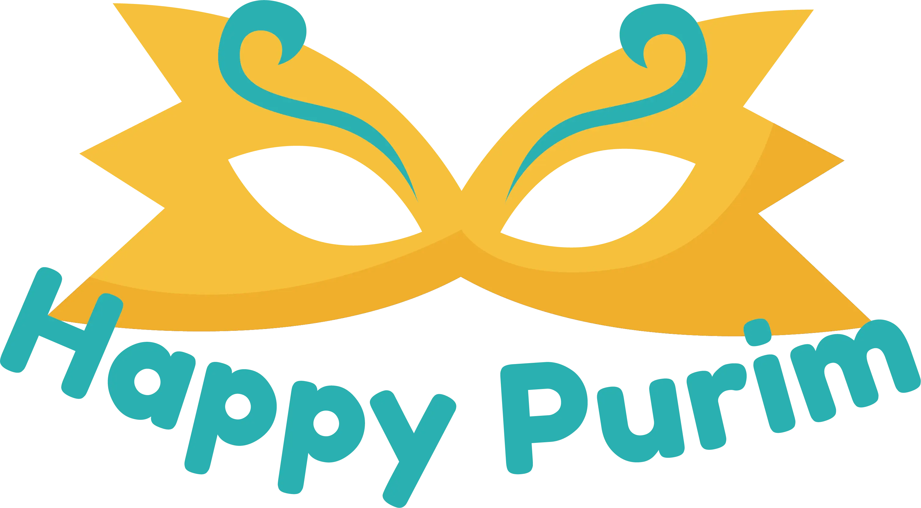 Yellow Mask for Purim Celebration