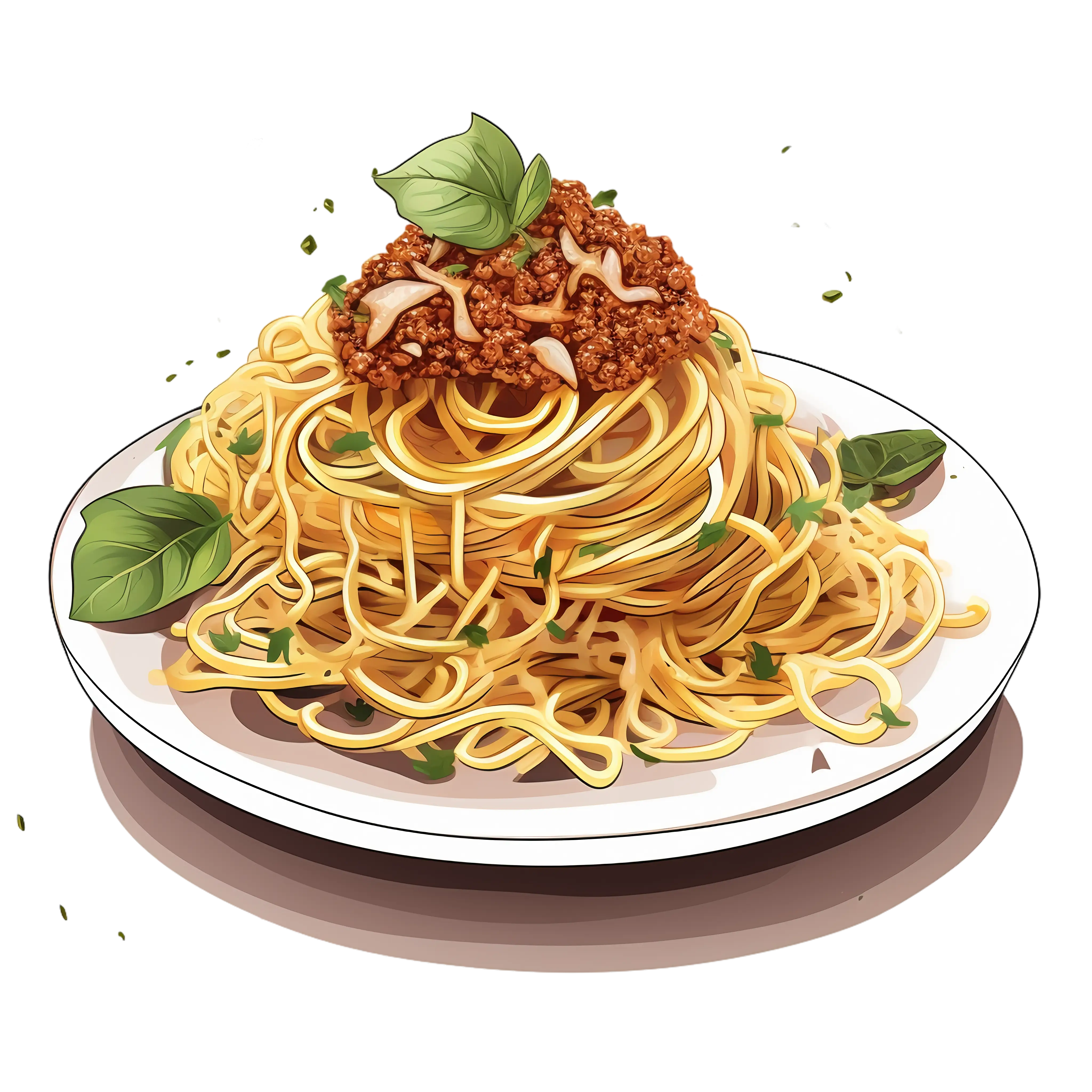 Delicious Plate of Spaghetti with Sauce