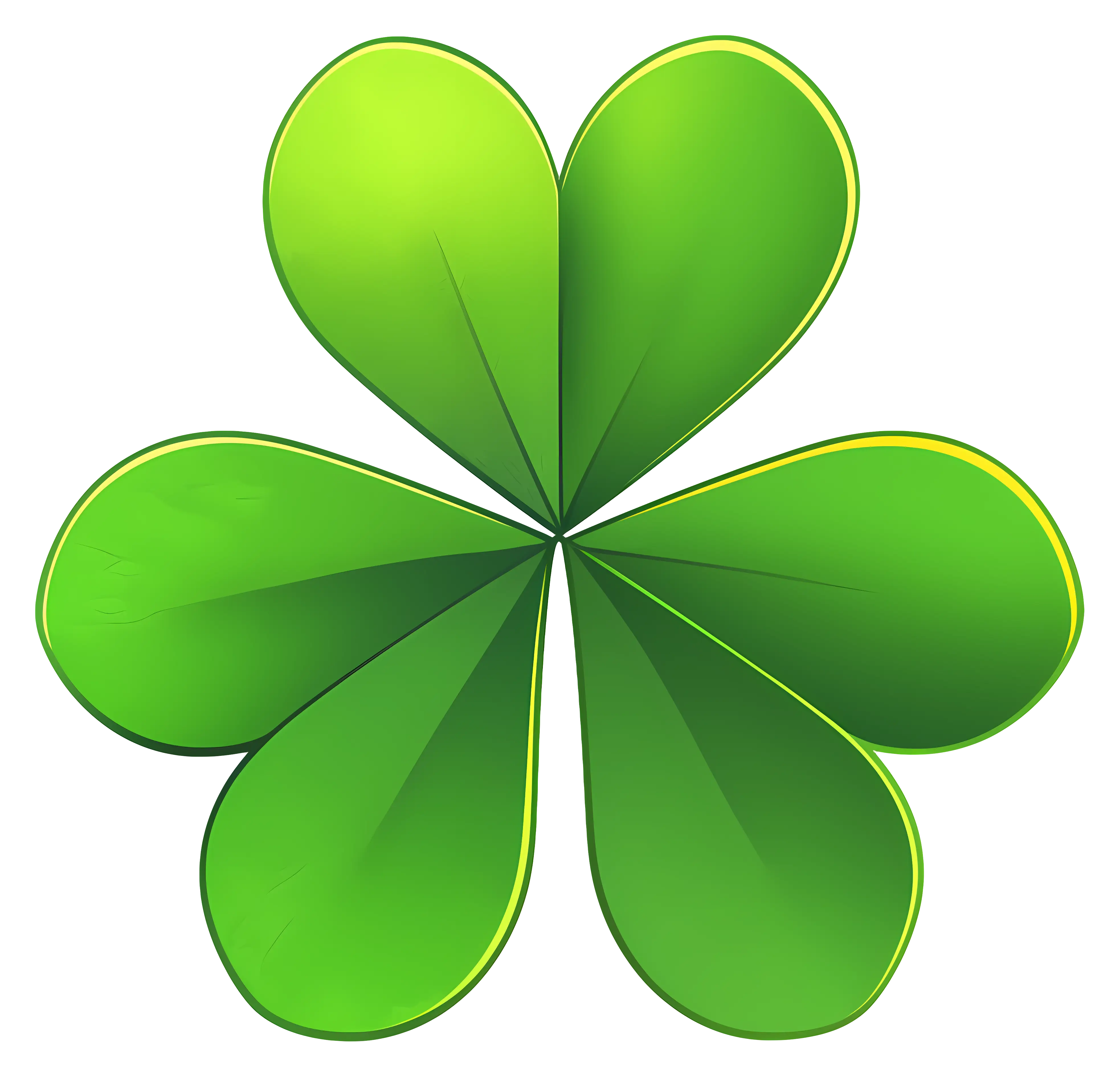 Green Four-Leaf Clover Symbol