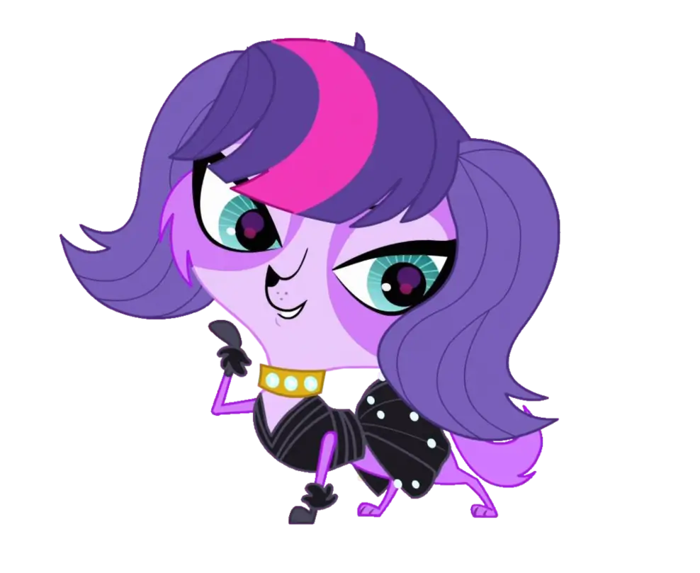 Purple Cartoon Animal Character
