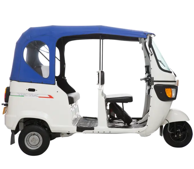 Blue Open Auto Rickshaw
