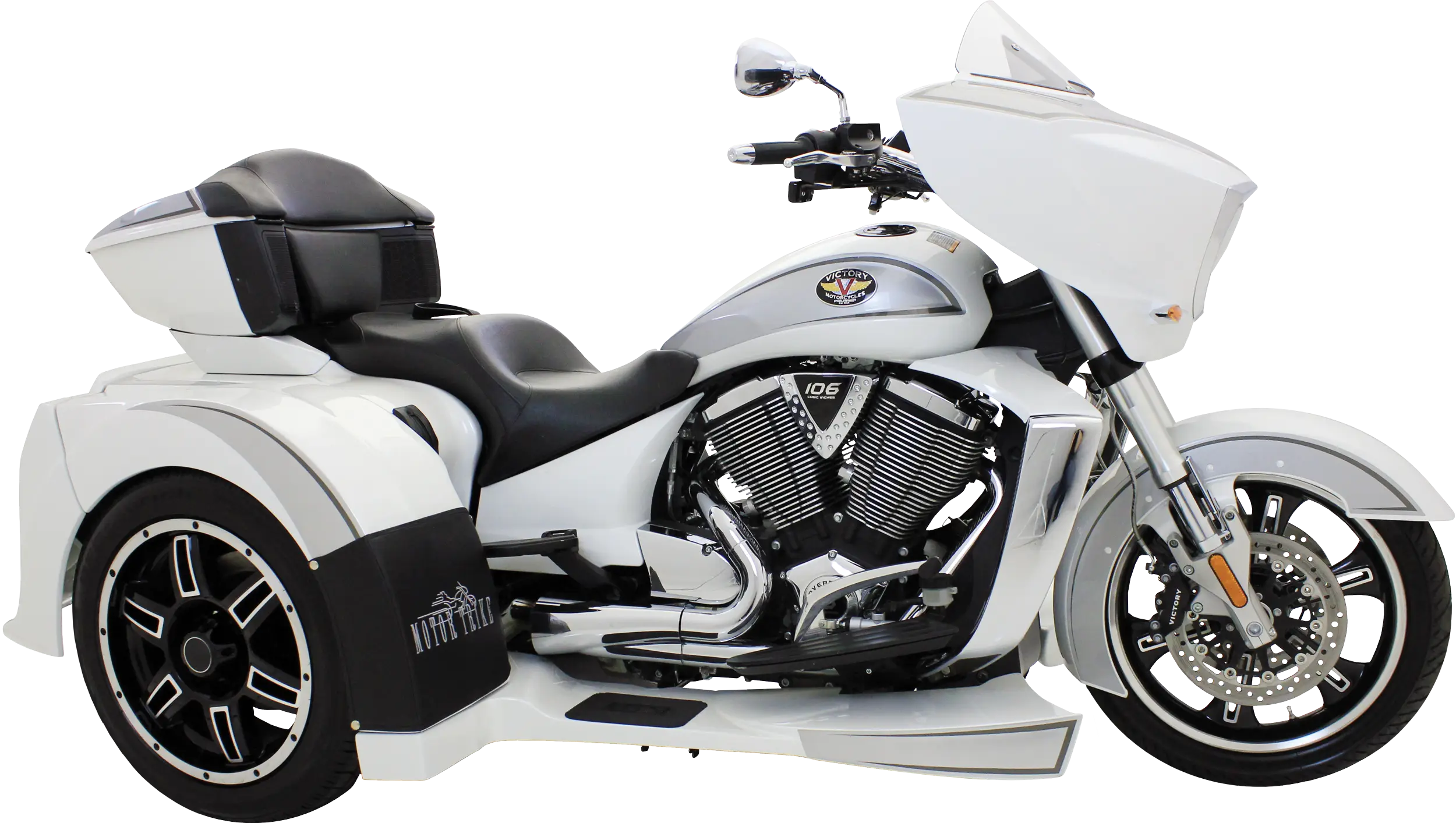 White Motorcycle Trike