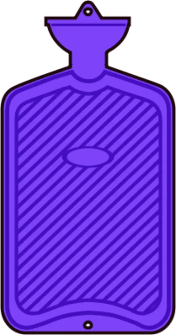 Purple Hot Water Bottle Illustration