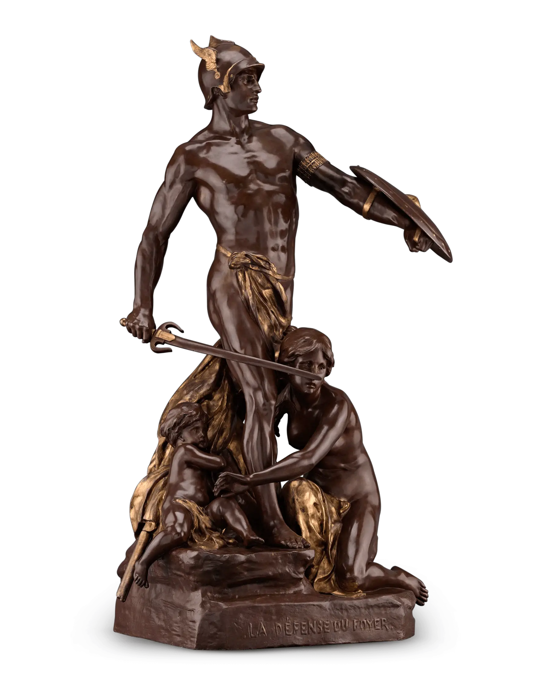 Bronze Statue of Heroic Figure