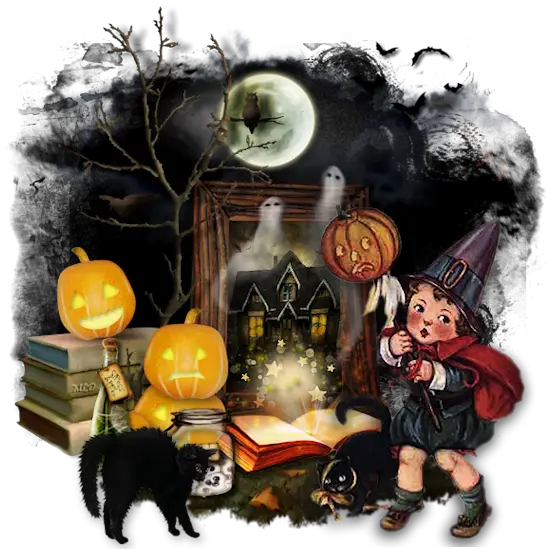 Spooky Halloween Scene