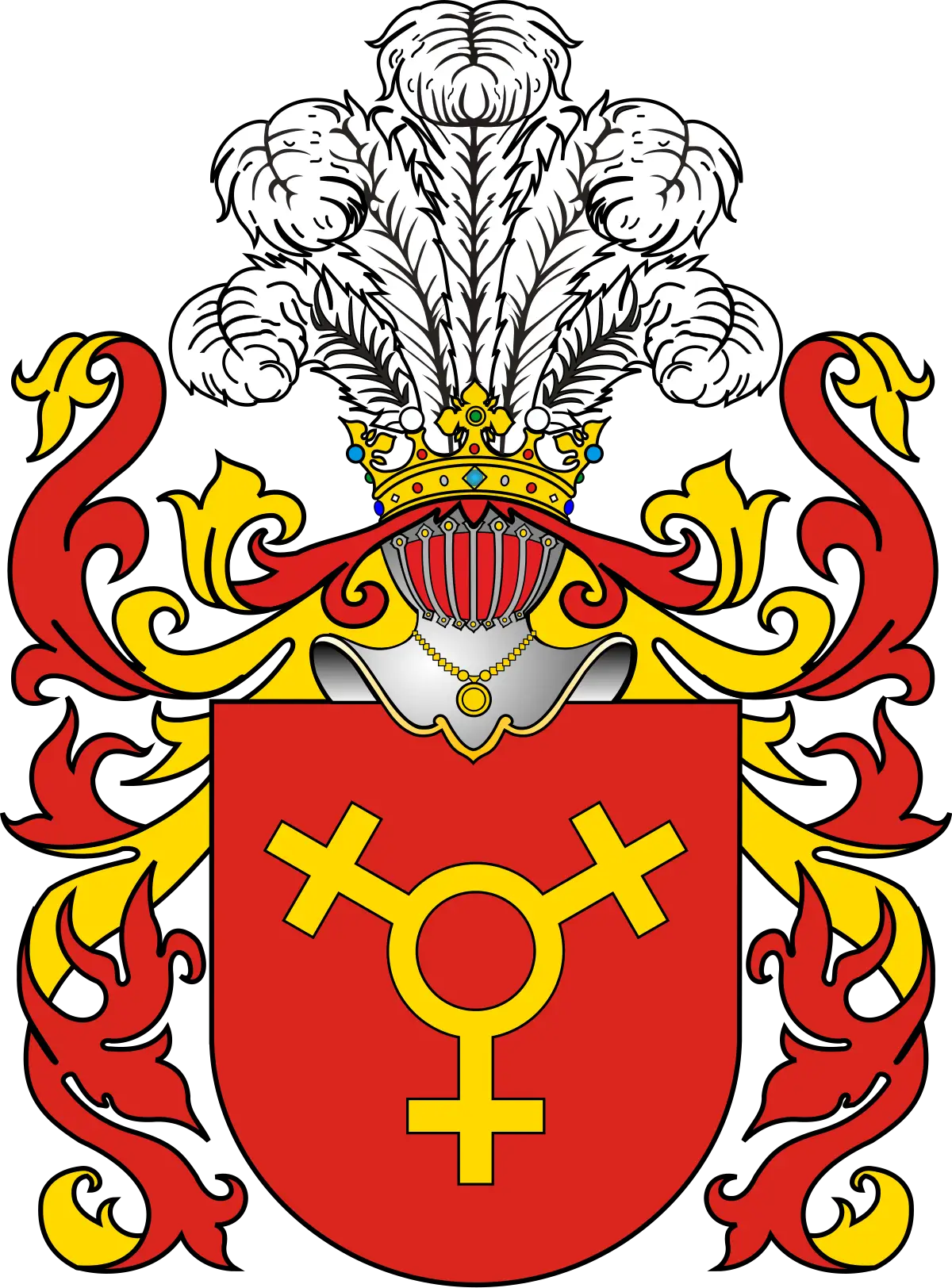 Medieval Coat of Arms with Elegant Design