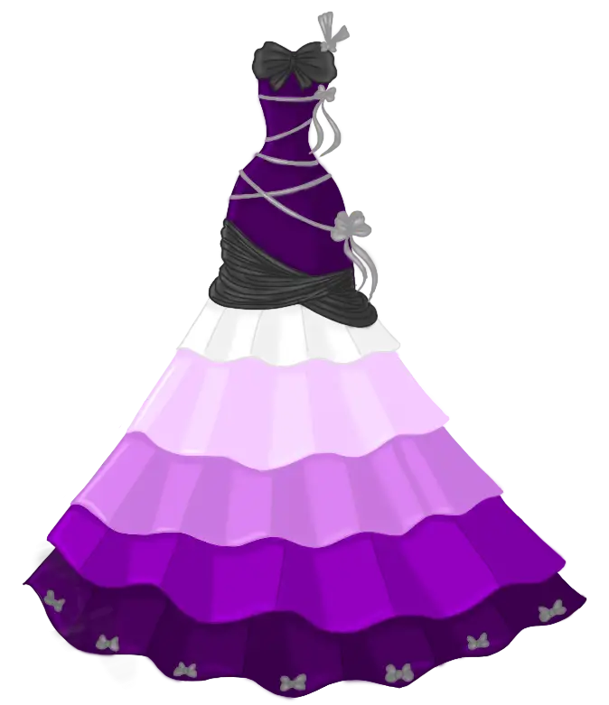 Elegant Purple Layered Dress