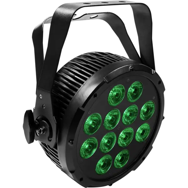 Black Stage Light with Green LEDs