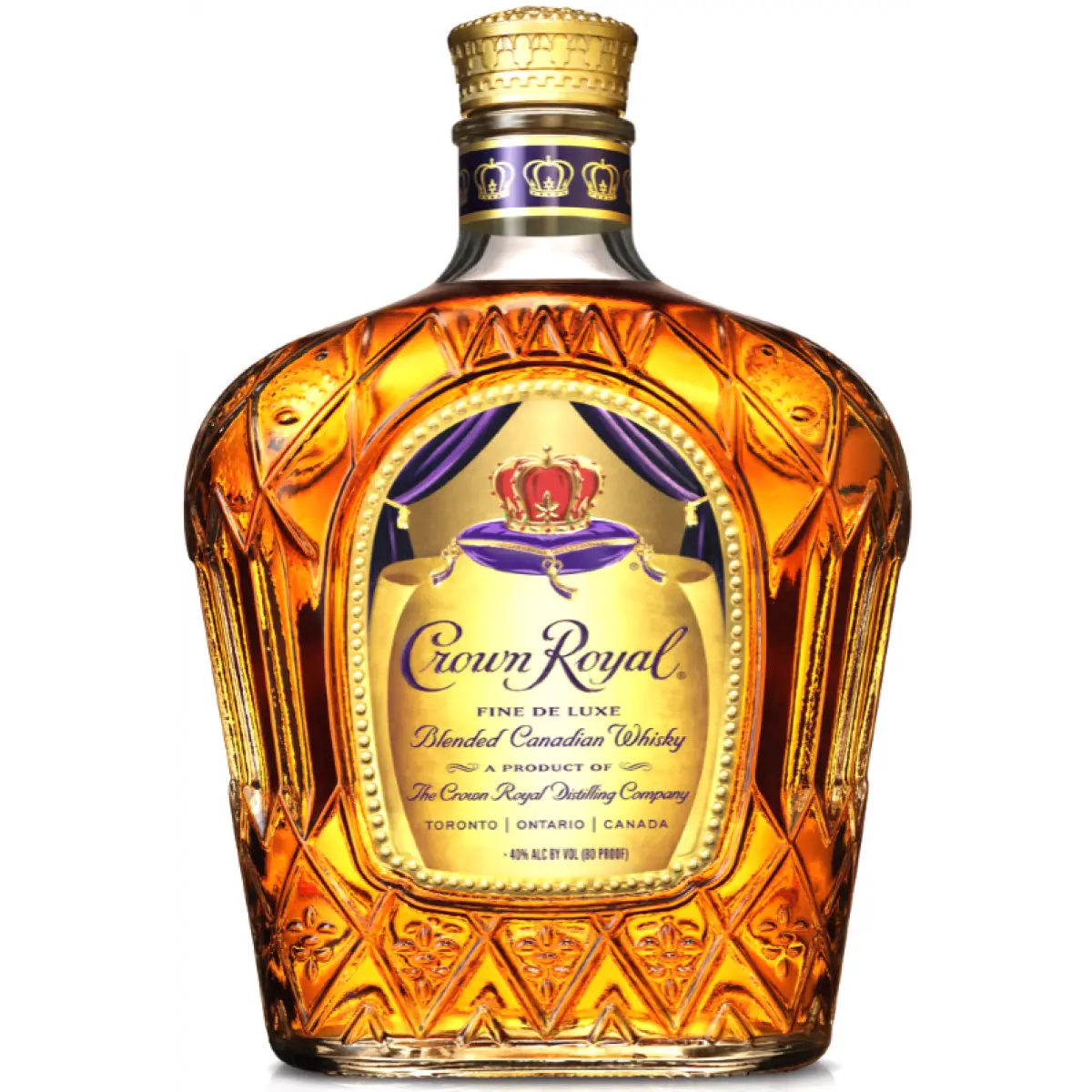 Classic Crown Royal Whiskey Bottle