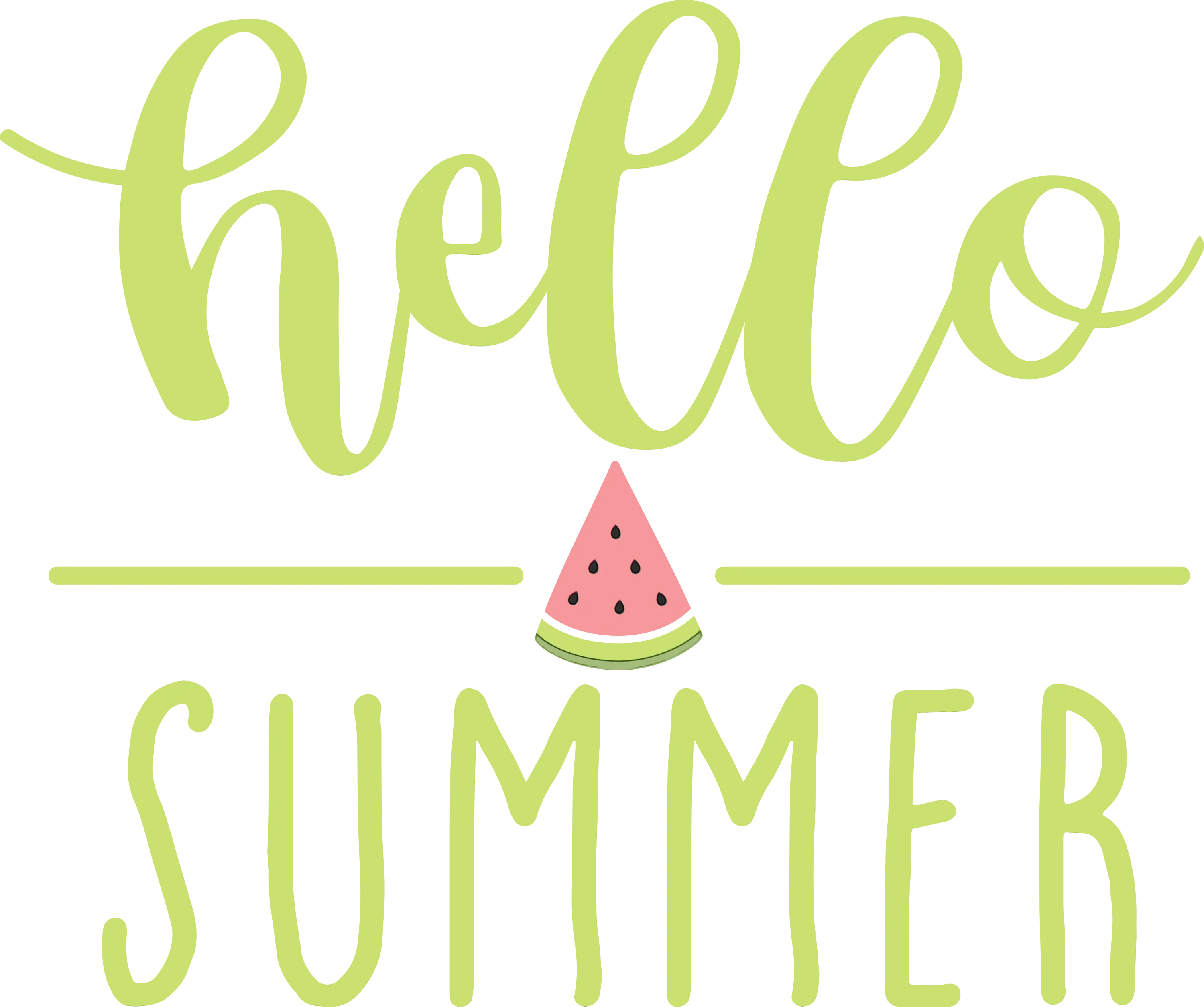 Hello Summer Typography Design