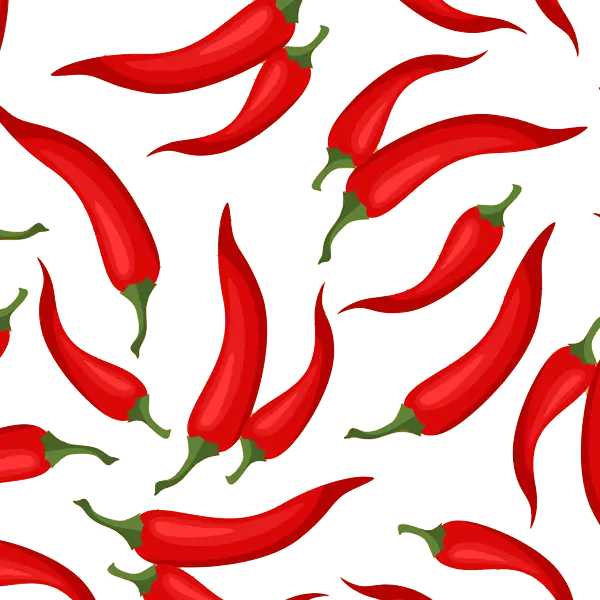 Pattern of Vibrant Red Chili Peppers