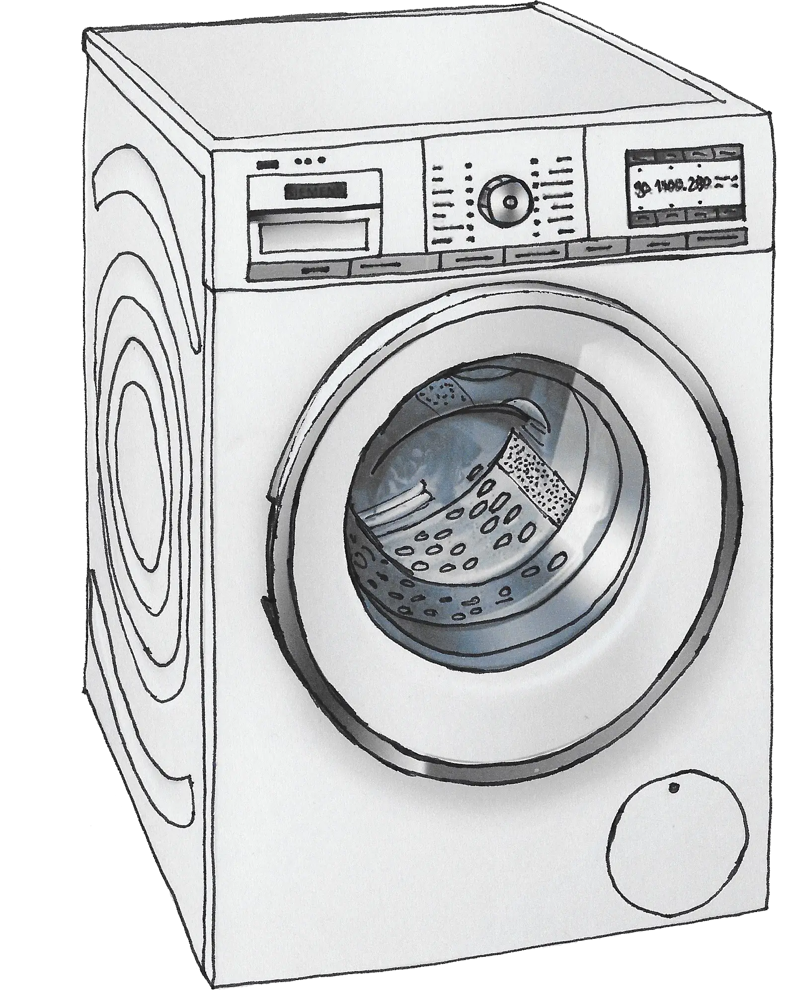 Illustration of a Washing Machine