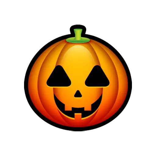Halloween Pumpkin with Carved Face