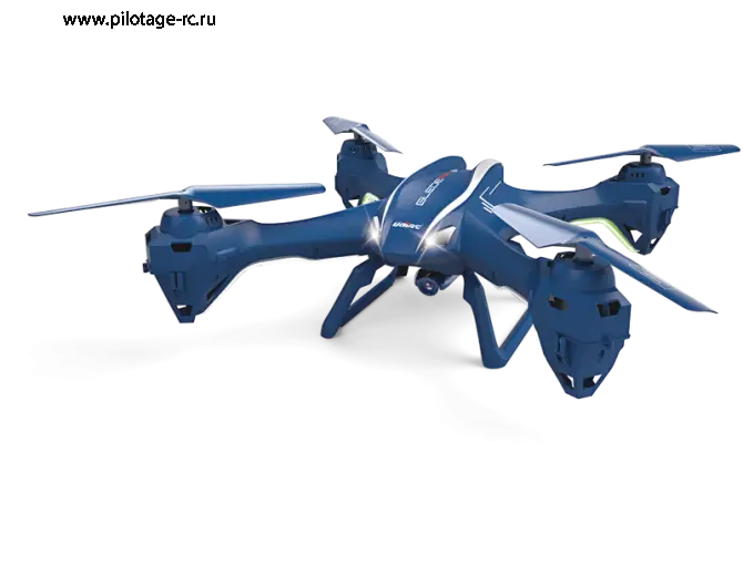 Innovative Blue Quadrotor Drone for Aerial Photography