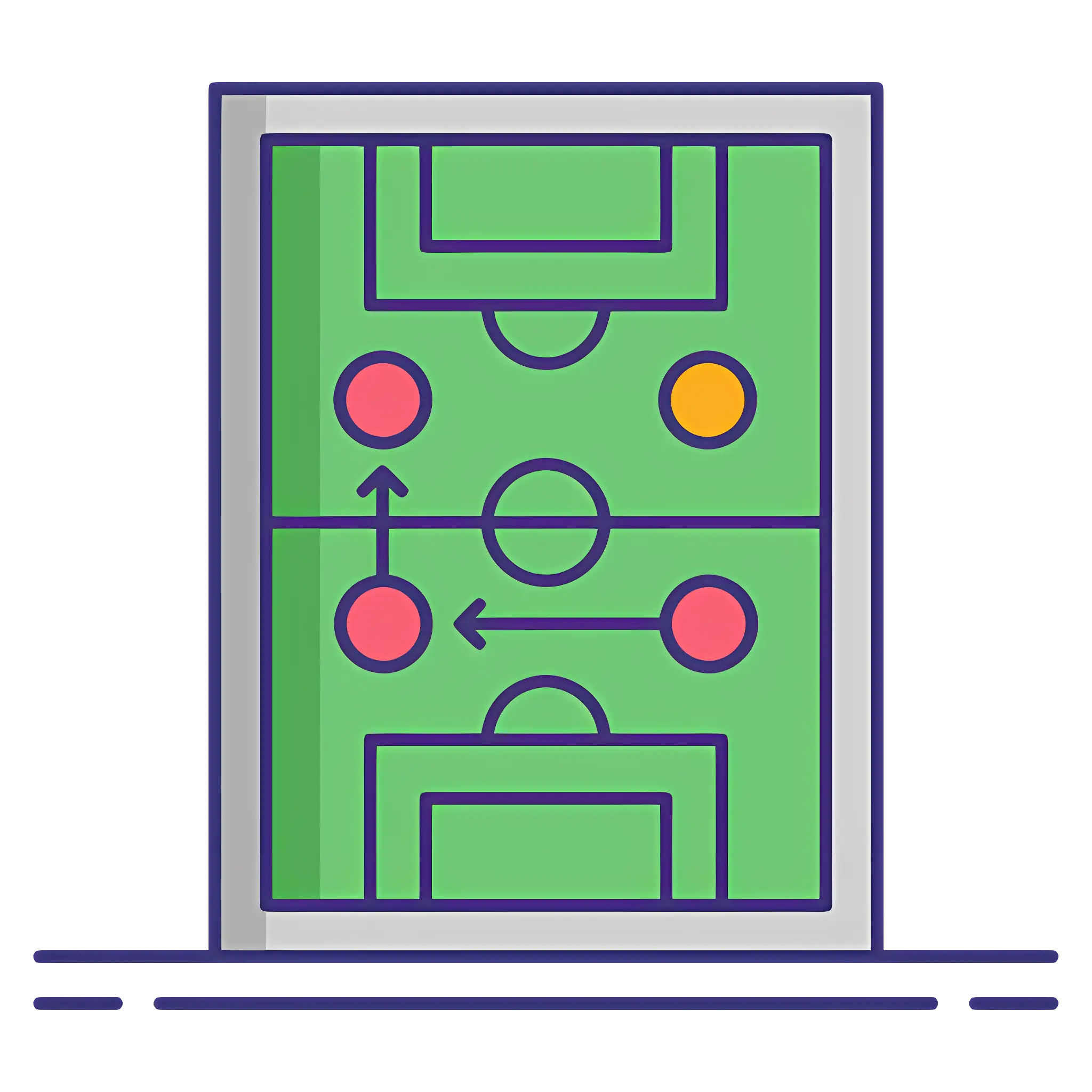 Soccer Field Strategy Diagram