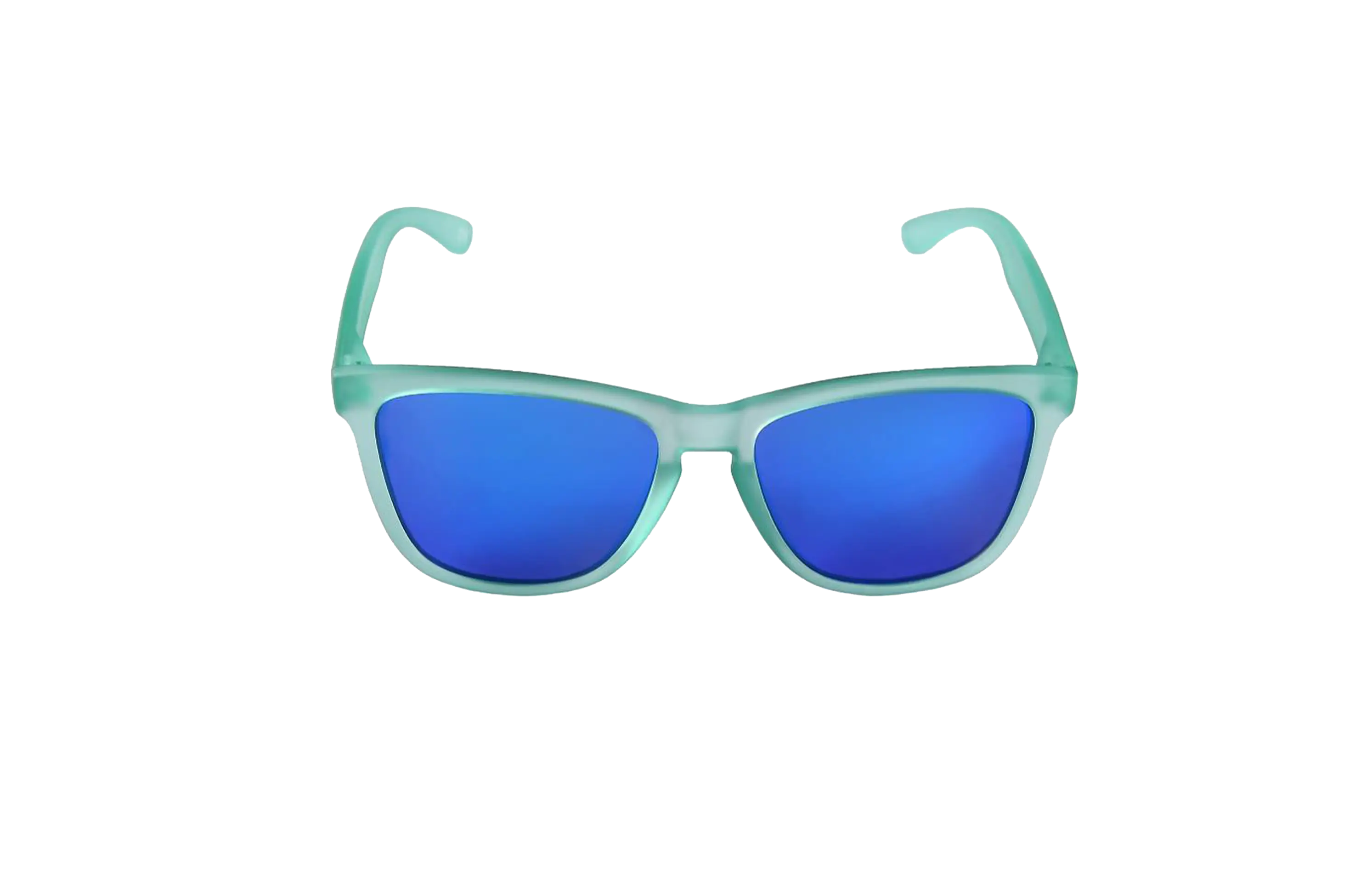 Blue Sunglasses with Green Frame