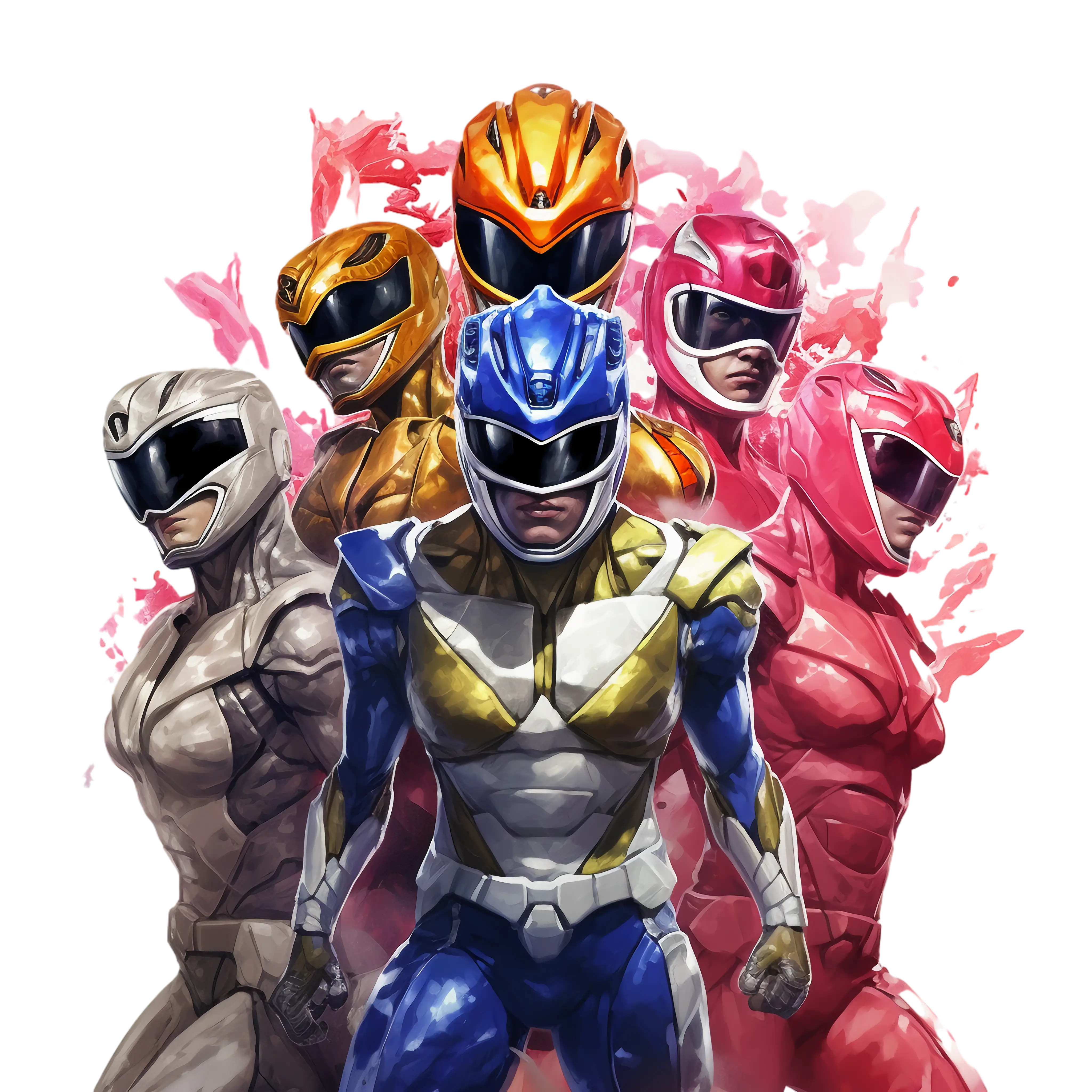 Vibrant Superhero Team Illustration