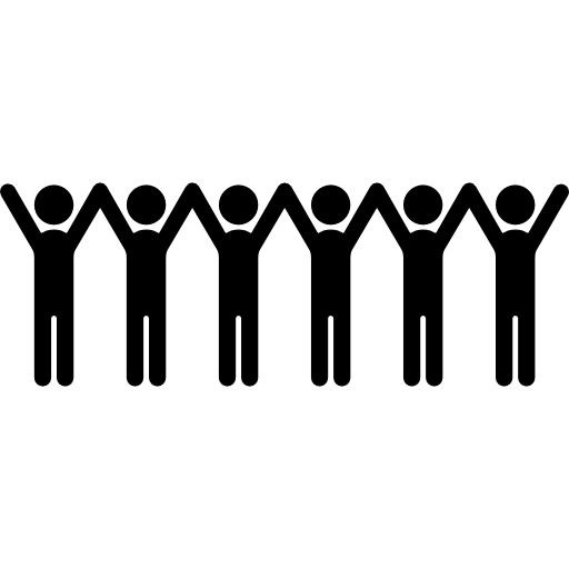 Stick Figures Holding Hands