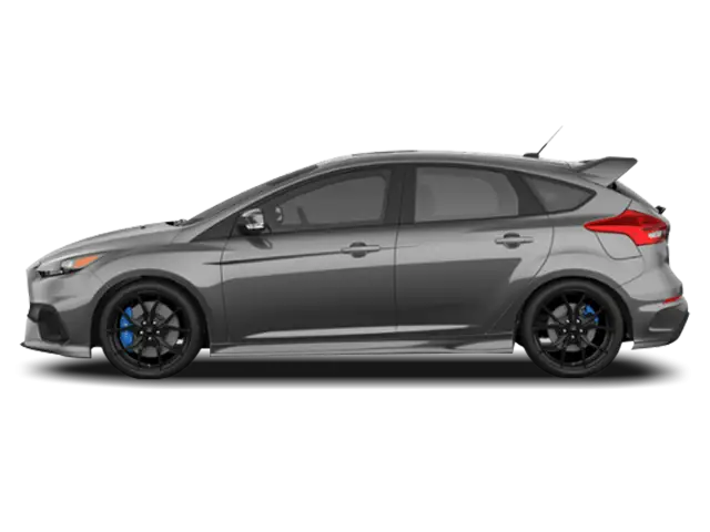 Profile View of Gray Hatchback Car