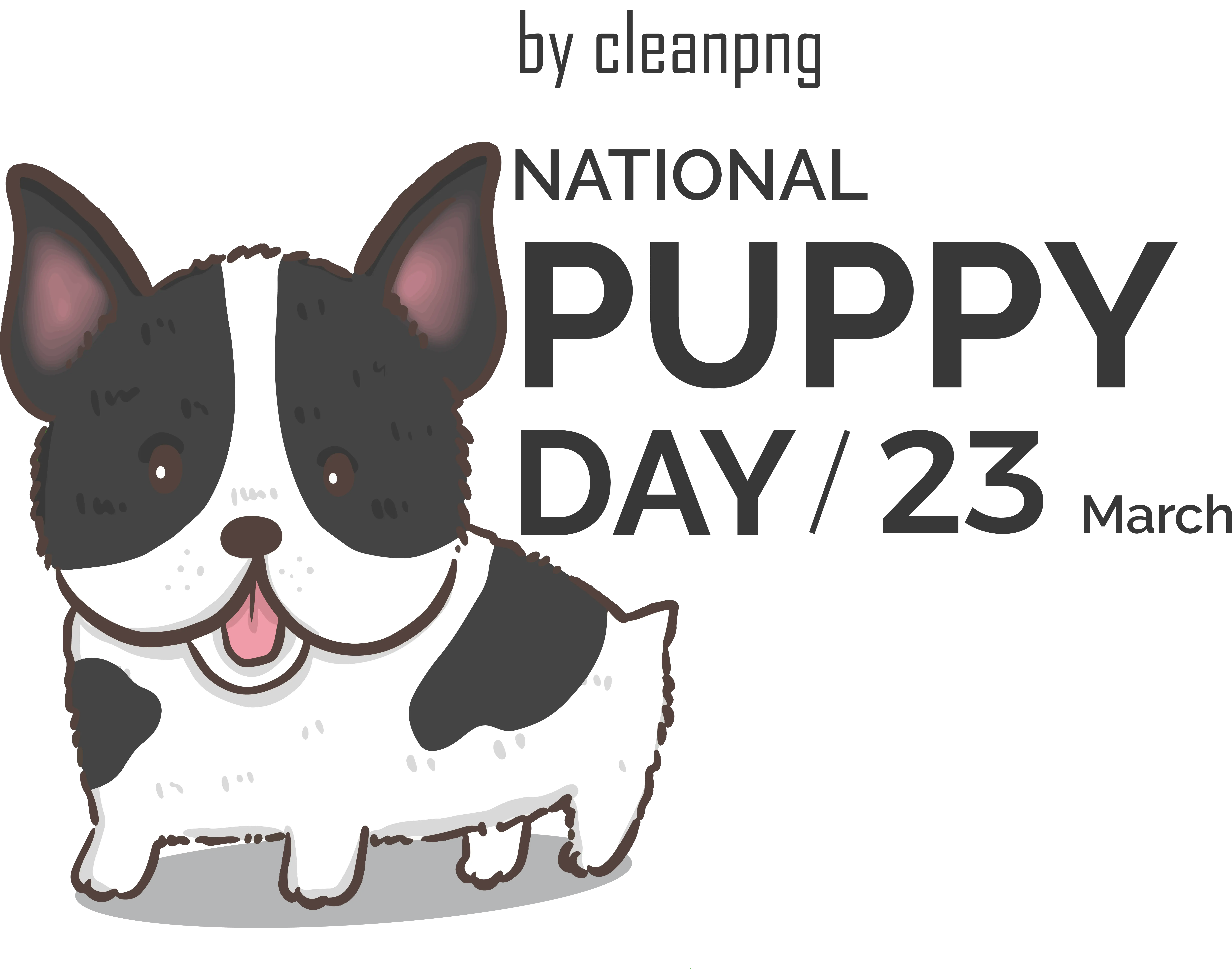 Cute Puppy Illustration for National Puppy Day