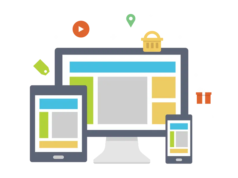 Responsive Design Mockup for Devices