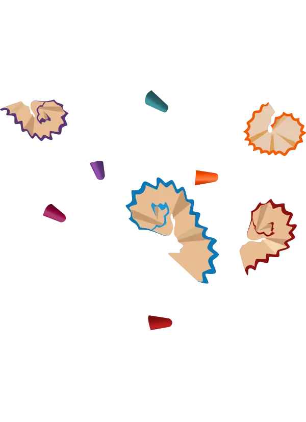 Colorful Pencil Shavings