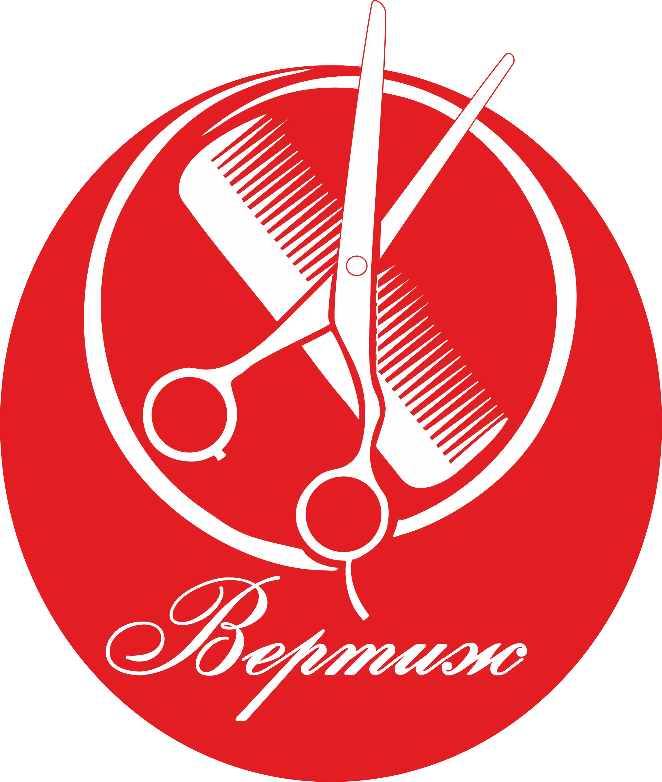 Hairdressing Scissors and Comb Logo